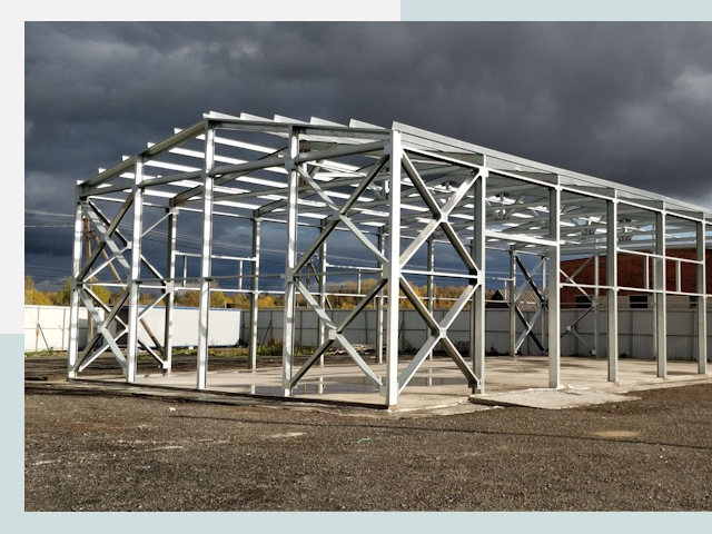 Двускатные ангары в Реутов от 624 руб. за квадрат