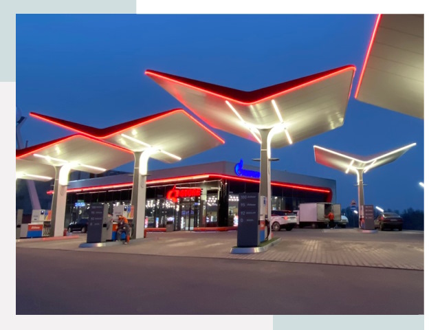 Навесы для АЗС в Реутове