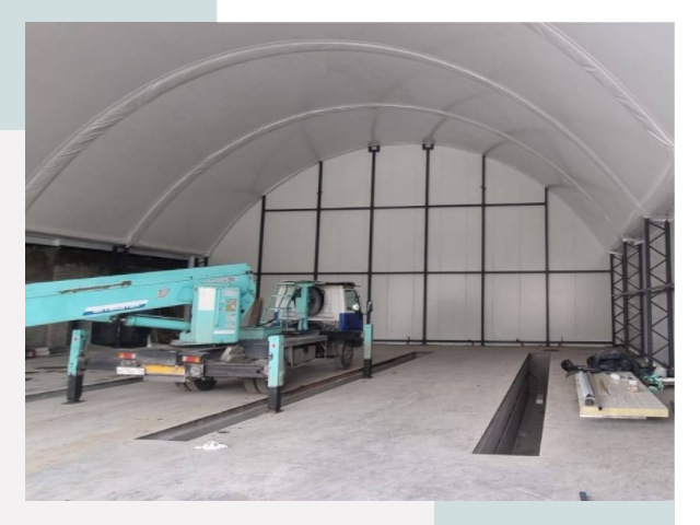 Внутреннее оснащение ангаров в Реутове